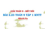 Bài 2.23 SGK Toán 9 tập 1 Kết nối tri thức